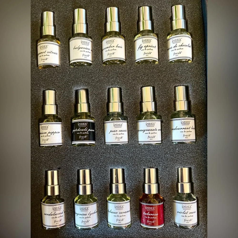 VERY RARE! FRESH INDEX PERFUME CHRONICLES EDP. 15 mini glass spray bottles. - Picture 3 of 7
